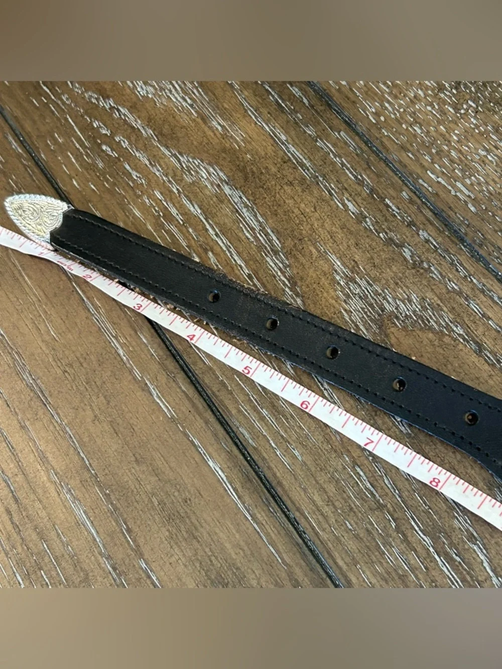 Brushy Creek Full Grain Cowhide Leather Horsehair Inlay Belt Girl’s Size 26  USA